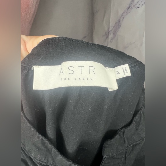 Aster The Label Black Ruched Shirt Dress Sz M - Picture 8 of 8